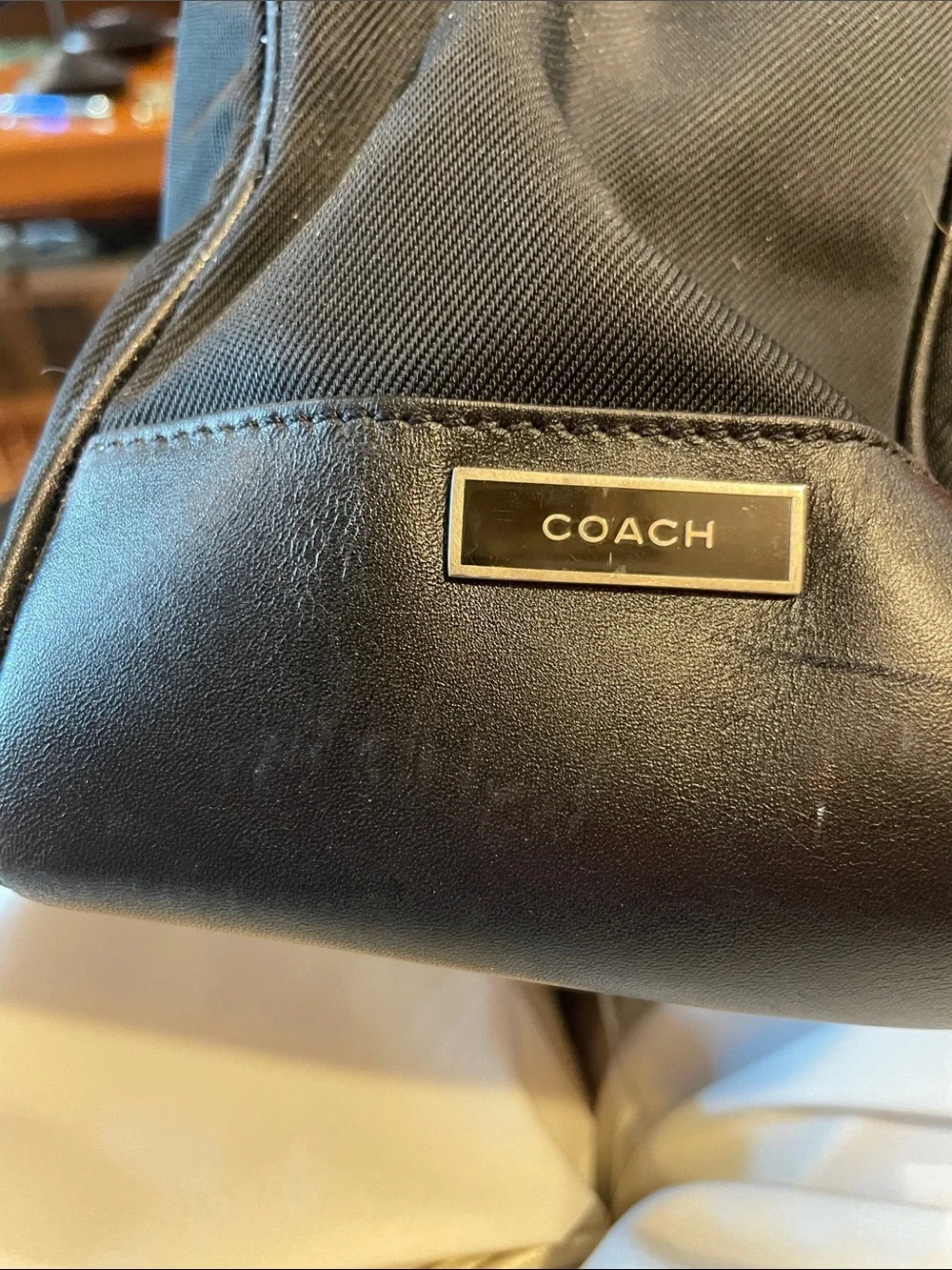 Men’s Coach Black Duffel